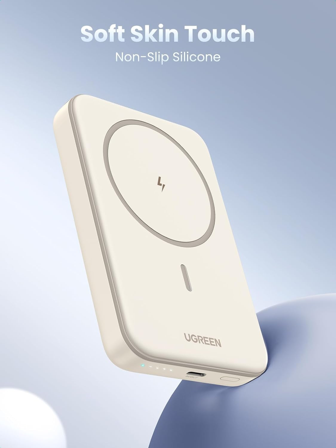 Magsafe Power Bank 10000Mah Wireless Portable Charger 20W PD Fast Charging Magnetic Battery Pack Powerbank Compatible with Iphone 16 Pro Max/15 Plus/14/13/12 Series, White