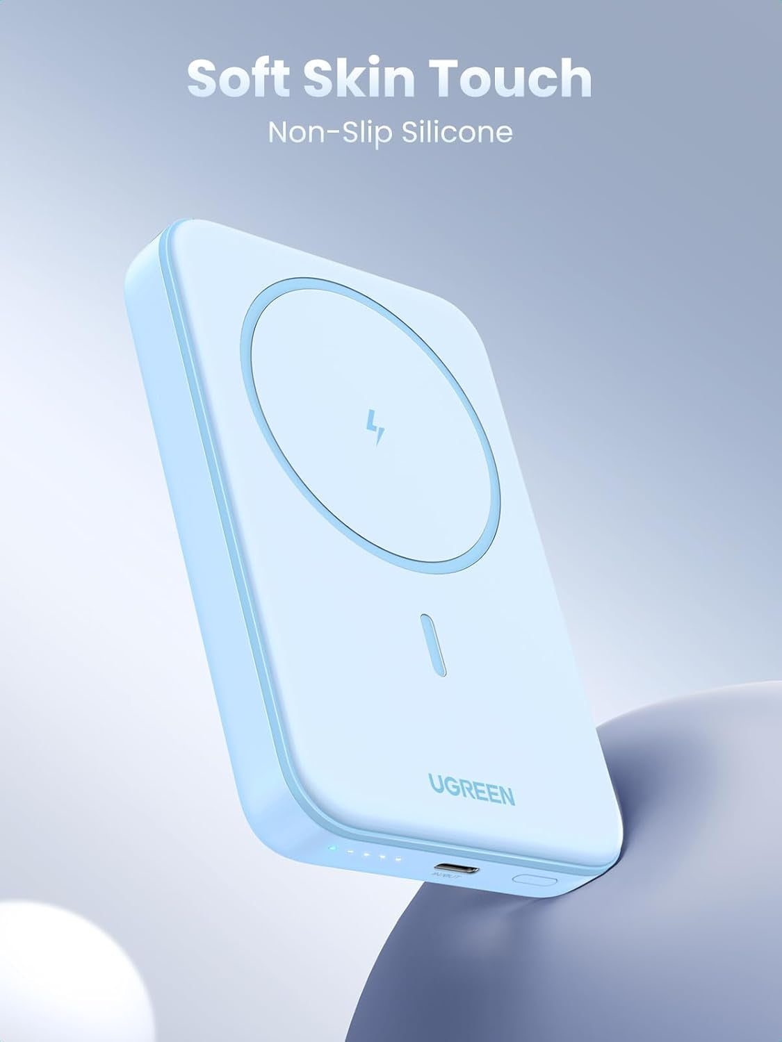 Magsafe Power Bank 10000Mah Wireless Portable Charger 20W PD Fast Charging Magnetic Battery Pack Powerbank Compatible with Iphone 16 Pro Max/15 Plus/14/13/12 Series, Blue
